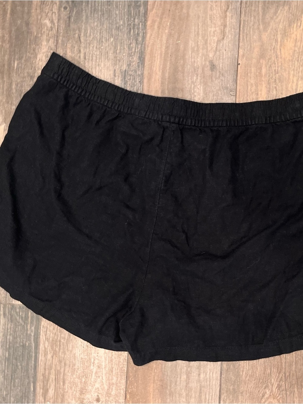 J Crew Black Linen Blend Drawstring Waist Shorts Size XL Coastal Preppy Summer - Picture 8 of 8